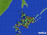 北海道地方のアメダス実況(日照時間)(2018年08月26日)