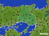 兵庫県のアメダス実況(日照時間)(2018年08月26日)