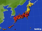 アメダス実況(気温)(2018年08月26日)