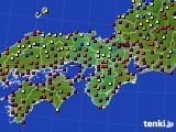 近畿地方のアメダス実況(日照時間)(2018年08月27日)