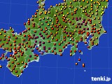 東海地方のアメダス実況(気温)(2018年08月27日)