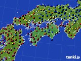 2018年08月28日の四国地方のアメダス(日照時間)