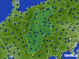 長野県のアメダス実況(日照時間)(2018年08月28日)