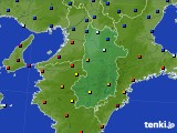 奈良県のアメダス実況(日照時間)(2018年08月28日)