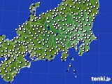 2018年08月28日の関東・甲信地方のアメダス(風向・風速)