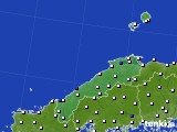 2018年08月28日の島根県のアメダス(風向・風速)