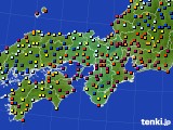 近畿地方のアメダス実況(日照時間)(2018年08月30日)