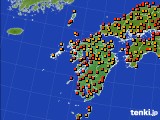 九州地方のアメダス実況(気温)(2018年08月30日)