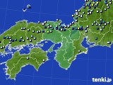 近畿地方のアメダス実況(降水量)(2018年08月31日)