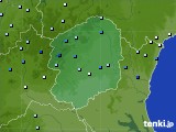 栃木県のアメダス実況(降水量)(2018年08月31日)