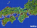 近畿地方のアメダス実況(日照時間)(2018年08月31日)