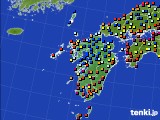 九州地方のアメダス実況(日照時間)(2018年08月31日)