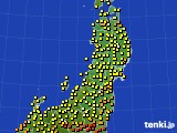 2018年08月31日の東北地方のアメダス(気温)