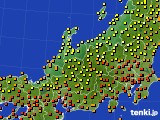 2018年08月31日の北陸地方のアメダス(気温)