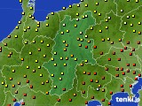 長野県のアメダス実況(気温)(2018年08月31日)