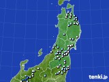 東北地方のアメダス実況(降水量)(2018年09月01日)