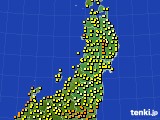 東北地方のアメダス実況(気温)(2018年09月01日)