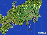 関東・甲信地方のアメダス実況(気温)(2018年09月01日)