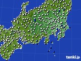 関東・甲信地方のアメダス実況(風向・風速)(2018年09月01日)