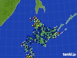 北海道地方のアメダス実況(日照時間)(2018年09月03日)
