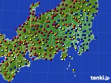 2018年09月03日の関東・甲信地方のアメダス(日照時間)