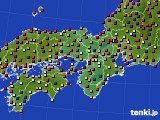 近畿地方のアメダス実況(日照時間)(2018年09月03日)