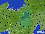 滋賀県のアメダス実況(降水量)(2018年09月04日)