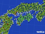 四国地方のアメダス実況(日照時間)(2018年09月04日)