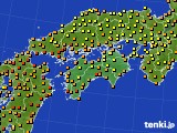 四国地方のアメダス実況(気温)(2018年09月04日)