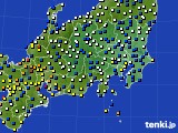 関東・甲信地方のアメダス実況(風向・風速)(2018年09月04日)