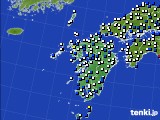 2018年09月04日の九州地方のアメダス(風向・風速)