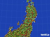東北地方のアメダス実況(気温)(2018年09月06日)