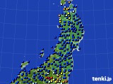 東北地方のアメダス実況(日照時間)(2018年09月08日)