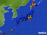 アメダス実況(日照時間)(2018年09月08日)