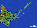 2018年09月08日の道東のアメダス(日照時間)