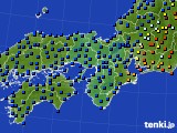 近畿地方のアメダス実況(日照時間)(2018年09月09日)