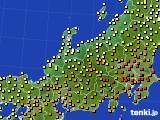 2018年09月09日の北陸地方のアメダス(気温)