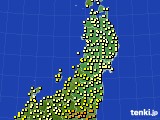 東北地方のアメダス実況(気温)(2018年09月10日)