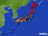 アメダス実況(日照時間)(2018年09月11日)