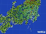 関東・甲信地方のアメダス実況(日照時間)(2018年09月13日)