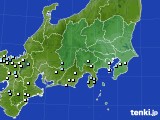 関東・甲信地方のアメダス実況(降水量)(2018年09月14日)