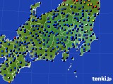 2018年09月15日の関東・甲信地方のアメダス(日照時間)