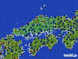 中国地方のアメダス実況(日照時間)(2018年09月15日)