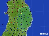 2018年09月15日の岩手県のアメダス(日照時間)