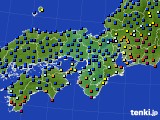 近畿地方のアメダス実況(日照時間)(2018年09月17日)