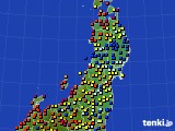 東北地方のアメダス実況(日照時間)(2018年09月18日)