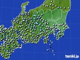 関東・甲信地方のアメダス実況(降水量)(2018年09月20日)