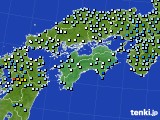 四国地方のアメダス実況(降水量)(2018年09月20日)