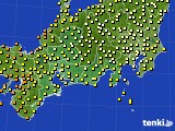 東海地方のアメダス実況(気温)(2018年09月21日)