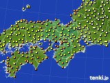 近畿地方のアメダス実況(気温)(2018年09月21日)